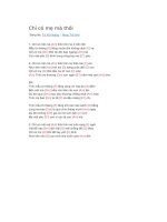 Hợp âm guitar chỉ có mẹ mà thôi 