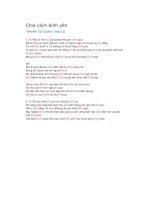 Hợp âm guitar bài hát chia cách bình yên 