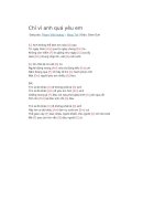 Hợp âm guitar bài hát chỉ vì anh quá yêu em 