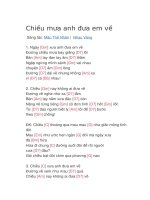 Hợp âm guitar bài hát chiều mưa anh đưa em về 