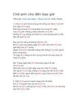 Hợp âm guitar bài hát chờ anh cho đến bao giờ 