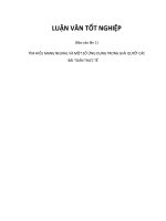 LUẬN VĂN TÌM HIỂU MẠNG NEURAL VÀ MỘT SỐ ỨNG DỤNG TRONG GIẢI QUYẾT CÁC BÀI TOÁN THỰC TẾ