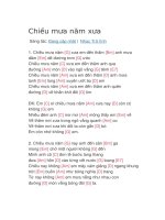 Hợp âm guitar bài hát chiều mưa năm xưa 