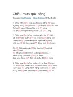 Hợp âm guitar bài hát chiều mưa qua sông 