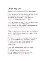 Hợp âm guitar bài hát chiều tây đô 