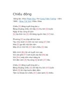 Hợp âm guitar bài hát chiều đông 