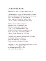 Hợp âm guitar bài hát chiều cuối năm 