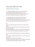 Hợp âm guitar bài hát cho anh bên em nhé 