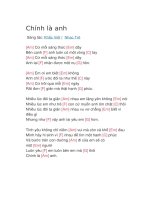 Hợp âm guitar bài hát chính là anh 