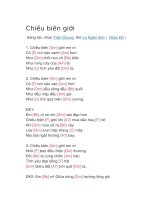 Hợp âm guitar bài hát chiều biên giới 