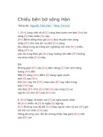 Hợp âm guitar bài hát chiều bên bờ sông hàn 