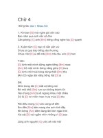 Hợp âm guitar bài hát chờ 4 