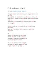 Hợp âm guitar bài hát chờ anh em nhé 1 