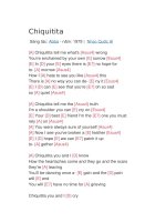 Hợp âm guitar bài hát chiquitita 