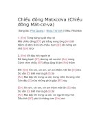 Hợp âm guitar bài hát chiều đông matxcơva 