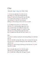 Hợp âm guitar bài hát cho 