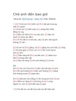 Hợp âm guitar bài hát chờ anh đến bao giờ 