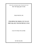 Tình hình tội trộm cắp tài sản trên địa bàn thành phố đà nẵng 