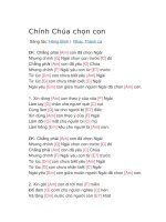 Hợp âm guitar bài hát chính chúa chọn con 
