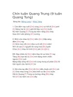 Hợp âm guitar bài hát chín tuần quang trung 