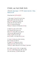 Hợp âm guitar bài hát chiếc xe hơi thất tình 