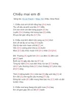 Hợp âm guitar bài hát chiều mai em đi 