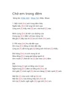 Hợp âm guitar bài hát chờ em trong đêm 