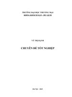 HOÀN THIỆN QUY TRÌNH PHỤC VỤ PHÒNG TẠI KHÁCH SẠN CWD, TRUNG TÂM PHỤ NỮ VÀ PHÁT TRIỂN, HÀ NỘI