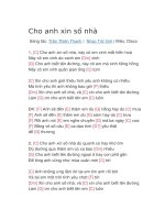 Hợp âm guitar bài hát cho anh xin số nhà 