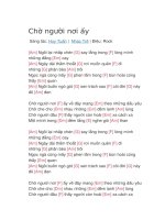 Hợp âm guitar bài hát chờ người nơi ấy 