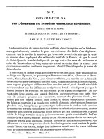 V - OBSERVATIONS SUR L''''ETENDUE DU SYSTEME TERTIAIRE INFERIEUR DANS LE NORD DE LA FRANCE ET SUR LES DEPOTS DE LIGNITE QUI S''''Y TROUVENT, PAR M. L. ELIE DE BEAUMONT