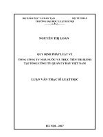Quy định pháp luật về tổng công ty nhà nƣớc và thực tiễn thi hành tại tổng công ty quản lý bay việt nam (luận văn thạc sĩ luật học) 