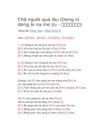 Hợp âm guitar bài hát chờ người quá lâu 