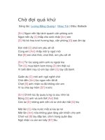 Hợp âm guitar bài hát chờ đợi quá khứ 