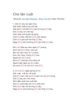 Hợp âm guitar bài hát cho lần cuối 