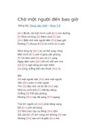 Hợp âm guitar bài hát chờ một người đến bao giờ 