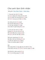 Hợp âm guitar bài hát cho anh làm tình nhân 