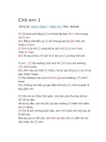 Hợp âm guitar bài hát chờ em 1 