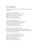 Hợp âm guitar bài hát chờ người 1 