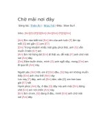 Hợp âm guitar bài hát chờ mãi nơi đây 