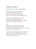 Hợp âm guitar bài hát chờ anh nhé 2 