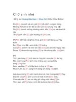 Hợp âm guitar bài hát chờ anh nhé 