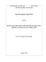 Quyền sao chép trong môi trường kỹ thuật số  những vấn đề lý luận và thực tiễn (luận văn thạc sĩ luật học) 