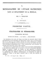 I - MONOGRAPHIE DE L''''ETAGE BATHONIEN DANS LE DEPARTEMENT DE LA MOSELLE, PAR MM. O. TERQUEM ET E. JOURDY