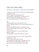 Hợp âm guitar bài hát cho con nhìn thấy 