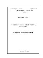 Di chúc bằng văn bản có công chứng, chứng thực (luận văn thạc sĩ luật học) 