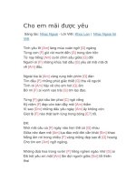 Hợp âm guitar bài hát cho em mãi được yêu 