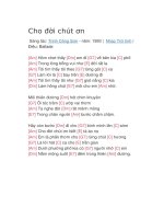 Hợp âm guitar bài hát cho đời chút ơn 