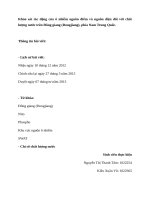 Khảo sát tác động của ô nhiễm nguồn điểm và nguồn diện đối với chất lượng nước trên Đông giang (Dongjiang), phía Nam Trung Quốc.