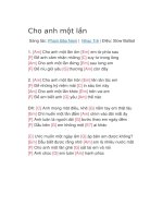 Hợp âm guitar bài hát cho anh một lần 